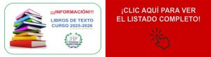 LIBROS DE TEXTO CURSO 2025-2026