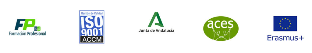 Colaboraciones del CFP Rumasa con Formación Profesional DUAL, Junta de Andalucia, Aces y Erasmus+